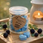 Põldmurakate lõhnavaha aroomilambile — hele šalveiroheline taust põldmuraka lõhnavahale