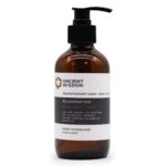 Aroomiteraapia duššigeel sandlipuu ja roosiga 250ml klaasist merevaigupruunis pudelis