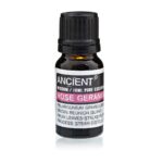 Geraaniumi eeterlik oli 10 ml tume klaaspudel Ancient Wisdom roosilohnaline aroomioli