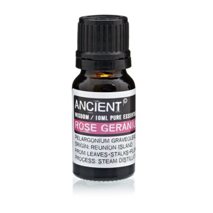 Geraaniumi eeterlik oli 10 ml tume klaaspudel Ancient Wisdom roosilohnaline aroomioli