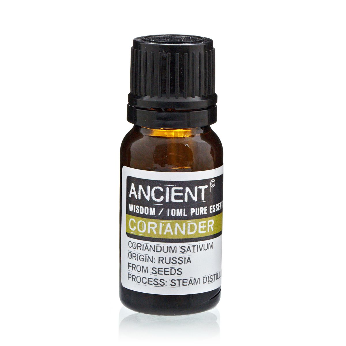 Koriandri eeterlik oli Ancient Wisdom 10 ml Koriandri eeterlik oli loogastumiseks tumedas klaaspudelis 10 ml