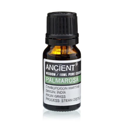 Palmarosa eeterlik oli 10 ml Ancient Wisdom pruunis pudelis rohelise etiketiga