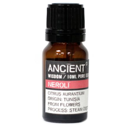 Puhas neroli eeterlik oli 10 ml Ancient Wisdom pruunis klaaspudelis