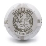 Agnes + Cat vannipomm meresool – Seasalt and Moss käsitöö vannipall etiketiga