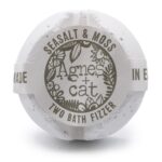 Agnes + Cat vannipomm meresool – Seasalt and Moss käsitöö vannipall etiketiga