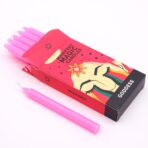 Manifest Magic roosa küünal — manifesteerimisküünlad pakendi tagakülg