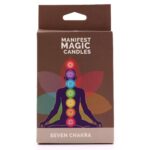 Seitsme tšakra küünlad komplekt — Manifest Magic vikerkaarevärvides küünlad