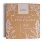 Pealkiri: Dušši aroomitabletid Mood Boost — 4 eeterlike õlidega aurutabletti kinkekarbis — ülevaade