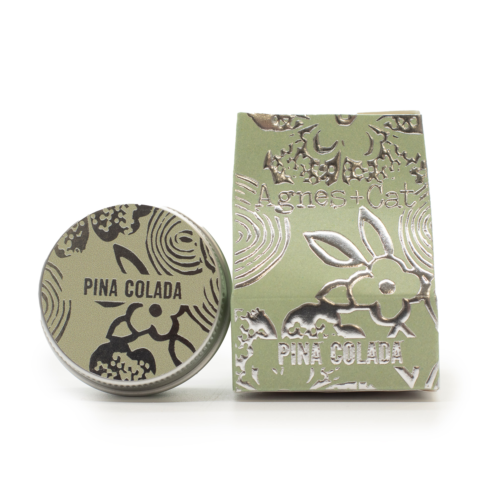 Agnes + Cat huulepalsam piña colada looduslik huulehooldus huulepalsam piña colada metallpurgis eestvaade