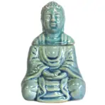 Istuv Buddha Lamp Sinine