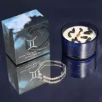 Kaksikute Kristallküünal Käevõruga — detailvaade