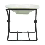 Pealkiri: Keraamika ja Metall Aroomilamp Kandiline Alus — detailvaade