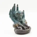 Pealkiri: Kolju käes viirukialus - gootilik backflow põleti käe ja koljuga — ülevaade