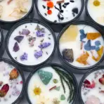 Kristallküünal Punane Jaspis — detailvaade