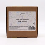 lastele vannipomm huuled vaarikas — lähivaade toote detailidele