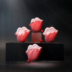 lastele vannipomm huuled vaarikas — käsitöö detailid ja tekstuur