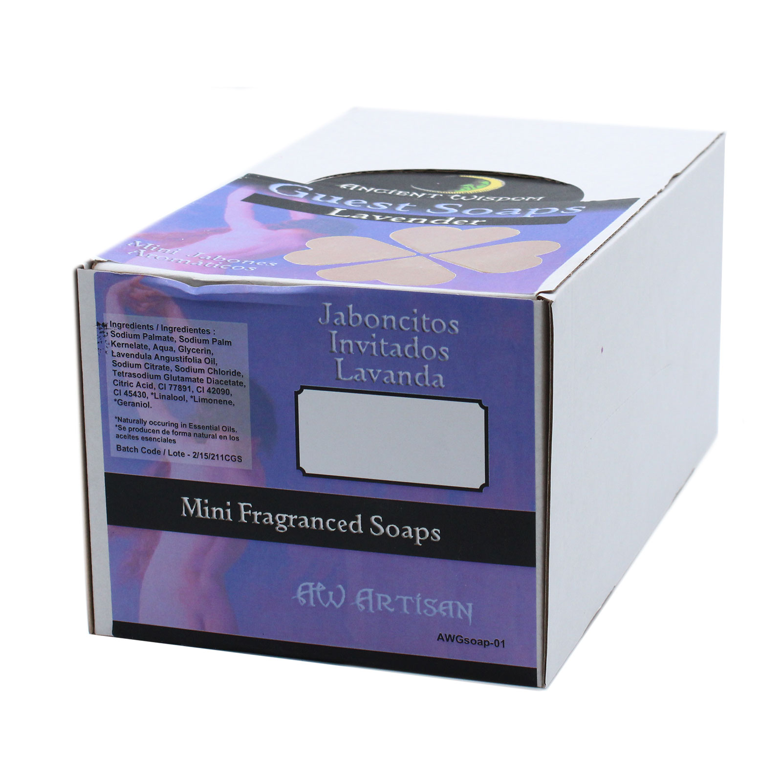 Ancient Wisdom südamekujuline lavendli külaliste seep lavendli külaliste seep lilla südamekujuline glütseriiniseep