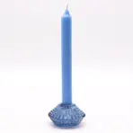 Lillekujuline Küünlahoidja Sinine — Pööratav Klaasist Küünla- ja Teeküünlahoidja (2 tk) — pakend