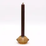 Lilleline Küünlahoidja Merevaik — Pööratav Klaasist Küünla- ja Teeküünlahoidja (2 tk) — detailvaade