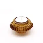 Lilleline Küünlahoidja Merevaik — Pööratav Klaasist Küünla- ja Teeküünlahoidja (2 tk) — kõrvaltvaade