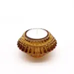 Lilleline Küünlahoidja Merevaik — Pööratav Klaasist Küünla- ja Teeküünlahoidja (2 tk) — tekstuur