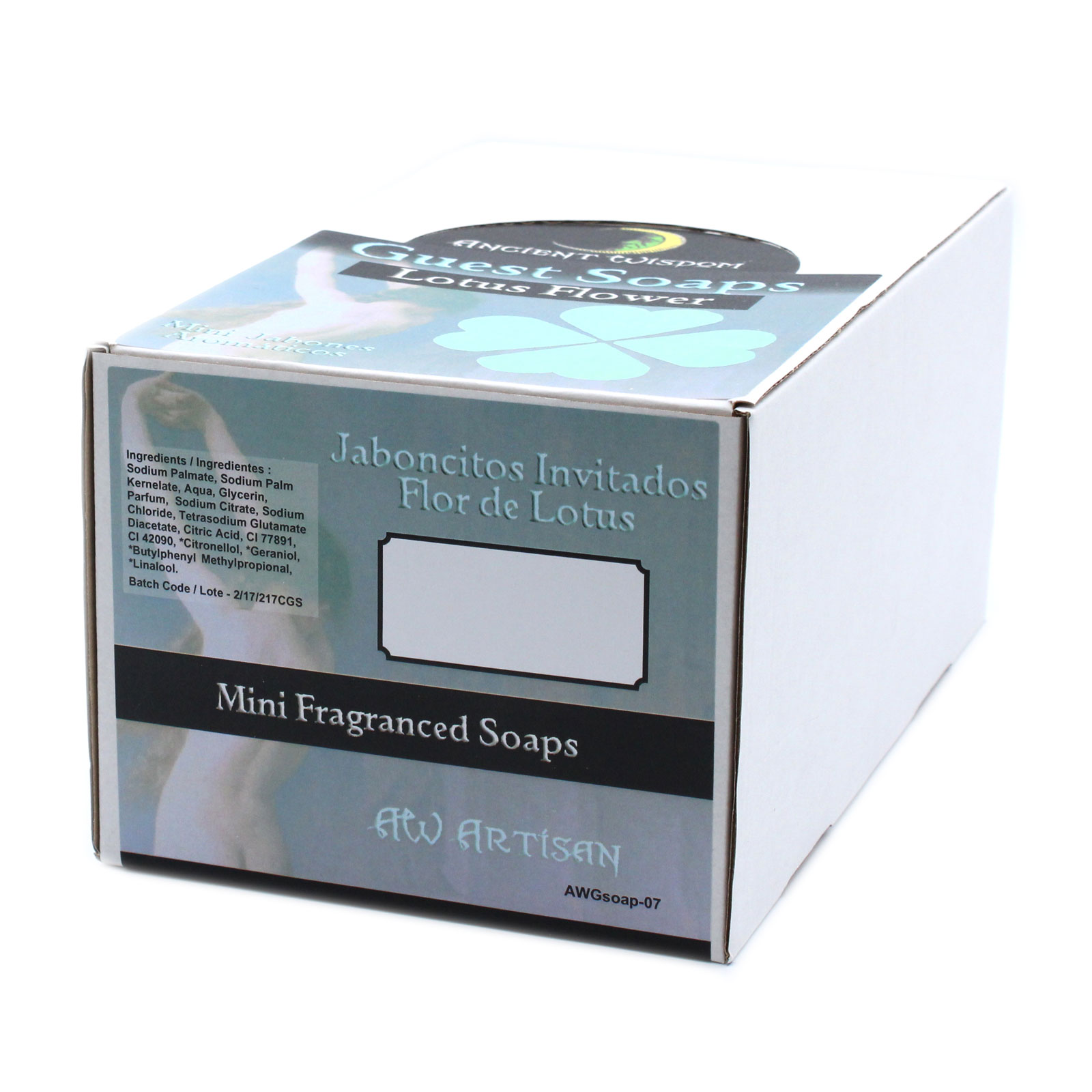 Ancient Wisdom südamekujuline lootose külaliste seep lootose külaliste seep helesinakasvalge südamekujuline seep