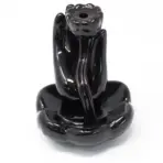 Pealkiri: Lootosekujuline viirukipõleti - käe ja lillemotiiviga backflow põleti