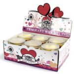 Sojavaha mango lõhnavaha südamed klaaspurgis