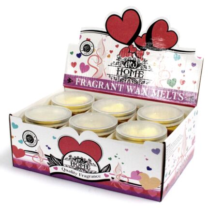 Sojavaha mango lõhnavaha südamed klaaspurgis