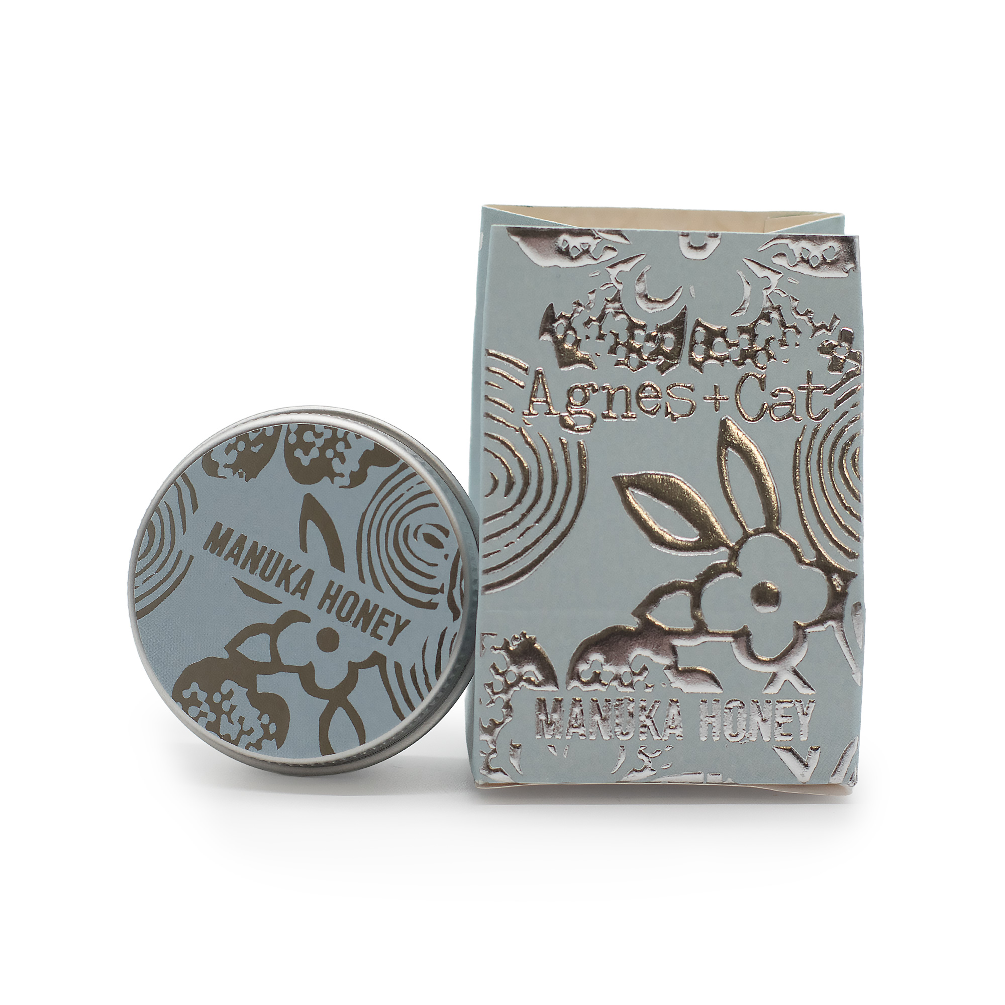 Agnes + Cat mee huulepalsam looduslik huulehooldus mee huulepalsam metallpurgis eestvaade