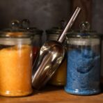 metallist kühvel Ancient Wisdom looduskivist vannitoaaksessuaar