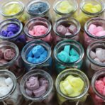 Sojavaha õunavürtsi lõhnavaha südamed klaaspurgis