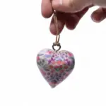 Suur puitsüda lillemuster klaaspurgis – vintage dekoratsioon