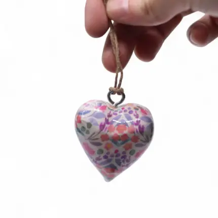 Suur puitsüda lillemuster klaaspurgis – vintage dekoratsioon