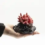 Pealkiri: Punane draakon põleti - väike punane draakoni backflow viirukialus — kõrvaltvaade