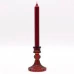 Punane Klaasist Küünlahoidja — detailvaade