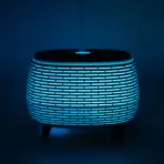 Ribiline Aroomidifuuser Puldiga — USB Värvimuutev Ultrahelidifuuser 400 ml — tekstuur