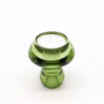 Roheline Seenekujuline Küünlahoidja — Pööratav Klaasist Küünla- ja Teeküünlahoidja (2 tk) — kõrvaltvaade