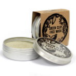 Rohelise savi näomask pakendi eestvaade sildiga