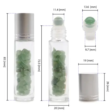 Roosa kvartsi õlipudel hõbedase korgiga – armastuse kristall