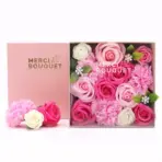 Roosad Seebililled Kinkekarp — detailvaade