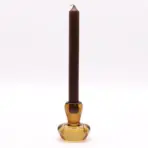 Seenekujuline Küünlahoidja Merevaik — Pööratav Klaasist Küünla- ja Teeküünlahoidja (2 tk) — kõrvaltvaade