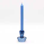 Seenekujuline Küünlahoidja Sinine — Pööratav Klaasist Küünla- ja Teeküünlahoidja (2 tk) — detailvaade