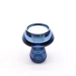 Seenekujuline Küünlahoidja Sinine — Pööratav Klaasist Küünla- ja Teeküünlahoidja (2 tk) — kõrvaltvaade