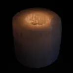 Seleniidi Silindri Küünlahoidja 8 cm — kõrvaltvaade