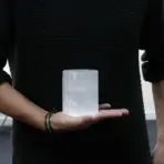 Seleniit Silinder 10 cm Küünlahoidja — Kõrgem Kristallvalgus Meditatsiooniks — ülevaade