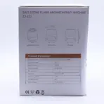 Soolakivi Leegiefekti Difuuser Valge — USB Aroomidifuuser Taimeriga — kõrvaltvaade