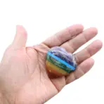 Tsakra Südamekivi 45–60mm — Käsitsi Valmistatud Poolvääriskividest — kõrvaltvaade