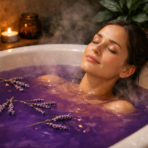 Tšakra vannisoolade komplekt — lilla kroontšakra vannirituaal | Hingesoojus