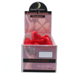 südamekujuline vaarika külaliste seep lähedalt vaadatuna